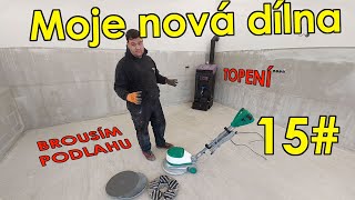 Stavba garáže/ dílny svépomocí 15# |  Vytápění | Broušení betonu