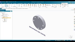 Solid Edge 2024 - Circular Pattern in 3D Part for Freshers