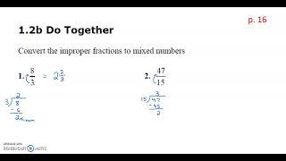 Pre Algebra Lesson 1.2