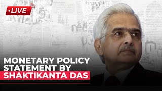 LIVE | Monetary Policy Statement by RBI Governor Shaktikanta Das