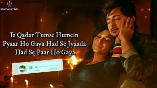 is kadar tumse pyar ho gaya | is kadar darshan raval | New Song(Lyrics Video)Darshan R,Tulsi K