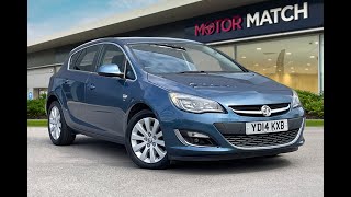 Approved Used Vauxhall Astra Elite 2.0CDTi in Deep Sky Blue - YD14KXB - Motor Match Crewe
