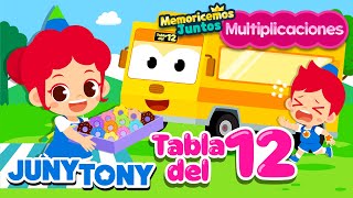 Canción de la Tabla del 12 | Multiplicaciones | Canciones Infantiles | JunyTony en español