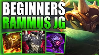HOW TO PLAY RAMMUS JUNGLE & CARRY GAMES FOR BEGINNERS IN S14! - Gameplay Guide League of Legends