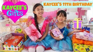 KAYCEE'S GIFT OPENING Kaycee's 11th Birthday