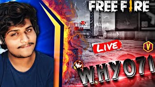 why071 is live with face cam ||ff live telugu|| facecam reactions free fire live||