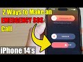 iPhone 14/14 Pro Max: 2 Ways to Make an EMERGENCY SOS Call