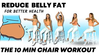 Lose Belly Fat Sitting Down | 10 Minute Chair Workout - Seated Exercises for Better Health
