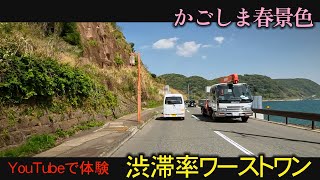 気の短い人は見ないでください（笑）渋滞率　全国ワーストワン　体験動画　多賀山公園　ジャンボ餅　磯交番前交差点　鹿児島　おまかせテレビ2023年3月27日