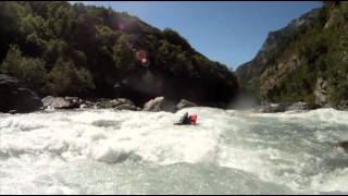 Ubaye gorge France riverboarding / hydrospeed