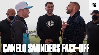 Canelo & Billy Joe Saunders Have HEATED First Face-To-Face