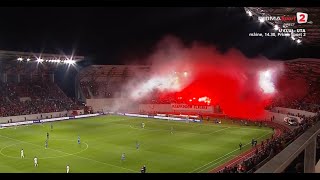 SUPER ATMOSFERĂ la Sibiu. S-a cântat imnul României pe noul stadion. Hagi, premiat