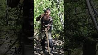 How to Fit an Axe Handle in 10 Seconds? #axe #tomahawk #shorts