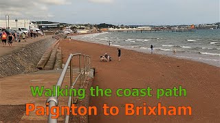 Paignton to Brixham, Devon, UK. Walking the coast path.