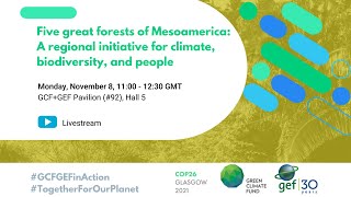 GEF@COP26 (Nov. 8): Five great forests of Mesoamerica - a regional initiative