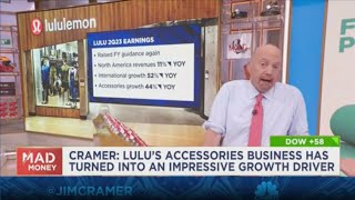 Lululemon's accessories business has turned into an impressive growth driver, says Jim Cramer