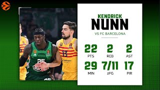 Panathinaikos - Barcelona 89-81 Kendrick Nunn (22 Points, 17 PIR)