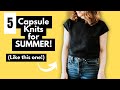 5 Tops to Knit for your SUMMER Wardrobe #knittingpatterns