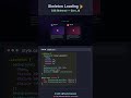 CSS Skeleton Loading Shimmer — Zero JS 💀 #css #tutorial