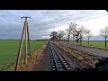 driver s eye view rügen narrow gauge railway german rügensche bäderbahn or