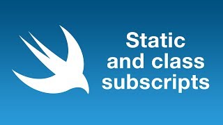 Static and class subscripts in Swift 5.1