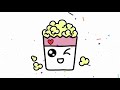 how to draw a cute popcorn box easy for kids como desenhar pipoca fácil