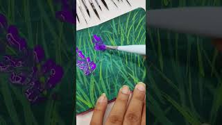 Lavender Painting / Easy Gouache Colors painting for beginners #youtubeshorts #shorts #gouache