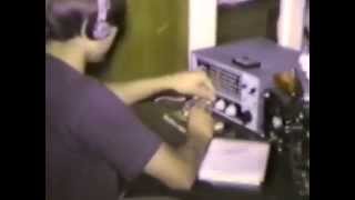 WN6CDA Tuning a Healthkit DX-60B transmitter1970 (Home Movie)