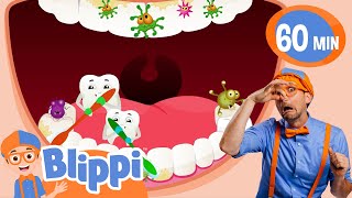Brush Your Teeth Song | BLIPPI | Educational Songs For Kids