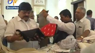 Several Minister Visits Chenetha Lakshmi Stall at Telangana Assembly