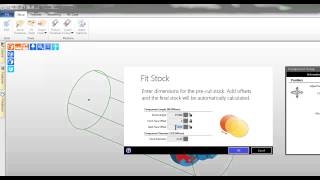 3. Edgecam TestDrive tutorial - Create stock turning