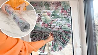 Ich kaufe keine Jalousien mehr! DIY-Rollo aus Tapete kostet fast nichts und dauert nur 10 Minuten!