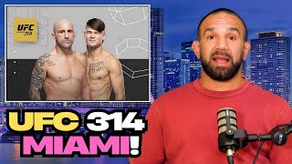 Dana White announces UFC 314 Main card! VOLKANOVSKI vs DIEGO LOPES main event!