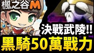 【楓之谷M】阿紅實況 ►黑騎士『50萬戰力能多快？』大戰武陵實測！