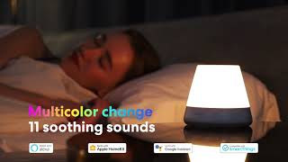 Meross Smart Night Light White Noise Machine for Baby Kids Adults, Works with HomeKit, Alexa, Google