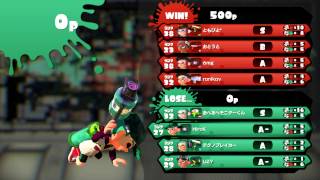 スプラトゥーン 2015-08-14#09-2 ガチエリア ハコフグ倉庫 Lose: 5k5d A-72