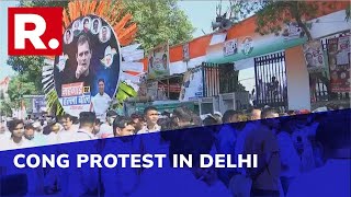 Vadra-Congress Holds Mega 'Mehangai Par Halla Bol' Rally In Delhi, Party Workers Detained