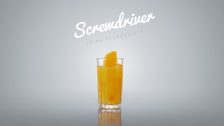 How to make Screwdriver Drink ( easy cocktail recipe )