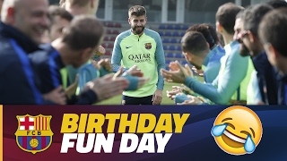 Piqué gets 'special' birthday wishes from teammates