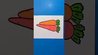 #youtubeshorts #viral #easy #carrot #drawing #short #yummy #juicy  @syarthub