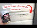 Using Bondo Wood Filler for Exterior Repair | Fixing Exterior Wood Siding | Fix Wood Rot |