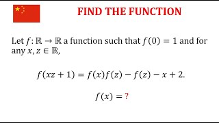 Solve This Functional Equation : China National Olympiad