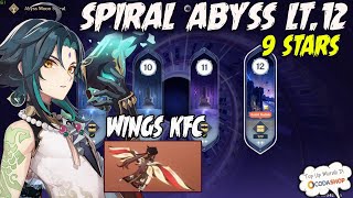 Wings Baru dari KFC - Akhirnya 9* di lantai 12 Spiral Abyss !!! Genshin Impact