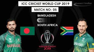 South Africa vs Bangladesh  ICC Cricket World Cup 2019