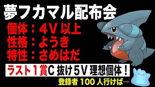 【ポケモン交換会】4V,5Vフカマル（夢）お渡しします！ラストは理想個体！【ダイパリメイク】