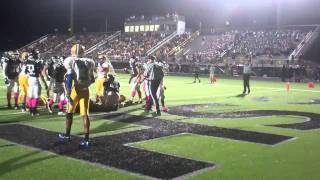 Charlotte Tarpon Quarterback sneak for Touchdown at Gulf Coast High on 10/7/11