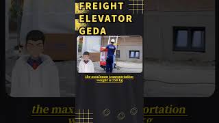 The GEDA manual freight elevator of large items even in high-rise buildings#Shorts