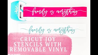 Cricut Joy Stencils With Removable Vinyl + Continuous Cutting!