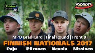 Disc Golf Finnish Nationals 2017 Lead Card Front 9