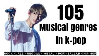 105 musical genres used in k pop